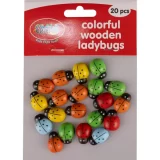 Colourful Wooden Ladybugs