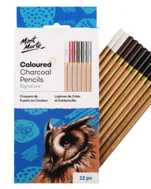 Coloured Charcoal Pencil Set 12 piece – Mont Marte