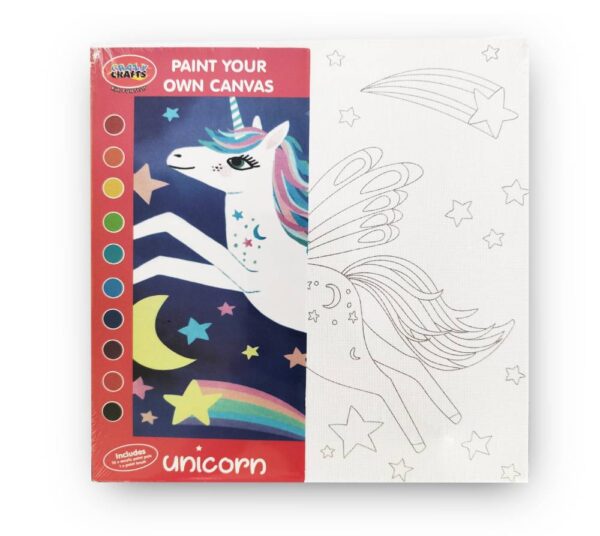 Paint your own canvas Unicorn