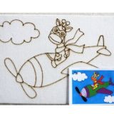 Printed Canvas Flying Giraffe