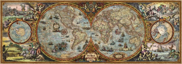 Puzzle 6000pce Hemisphere Map by Heye