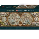 Puzzle 6000pce Hemisphere Map in box by Heye