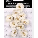 Flowers Embossed Daisies Ivory Pearl