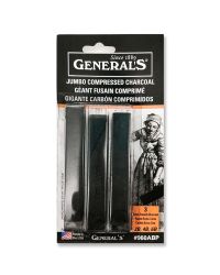 General’s Jumbo Compressed Charcoal 3 Piece Set