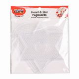 Hama Beads Pegboards Heart and Star