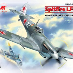 Spitfire LF.IXE soviet fighter model aircraft by ICM