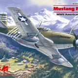 Mustang P-51A model aircraft by ICM