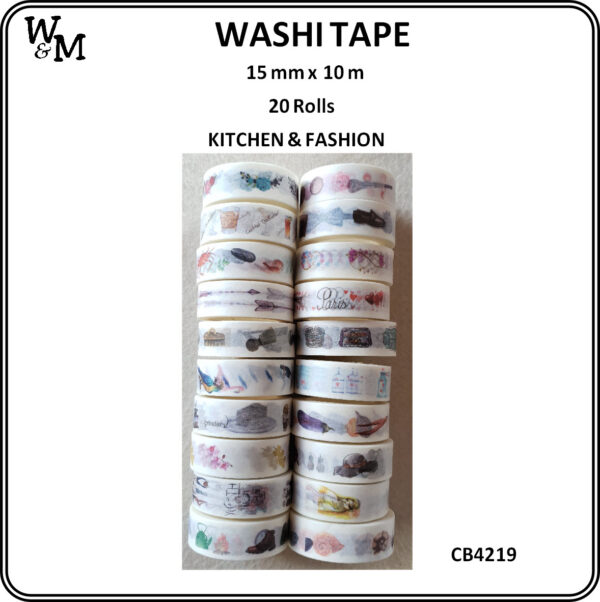 Washi Tape Kitchen & Fashion 10m