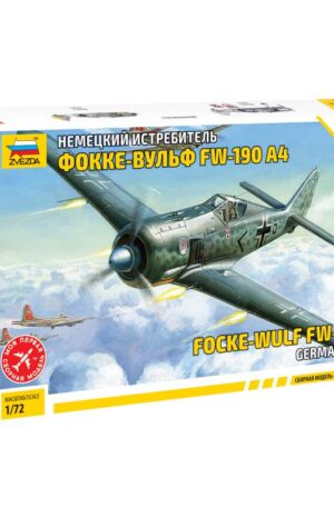 Focke-Wulf FW-190 A4 German fighter model aircraft kit by Zvezda