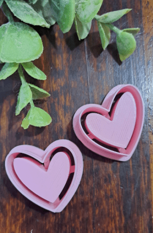 Polymer Clay Cutter Imprint Heart EC235