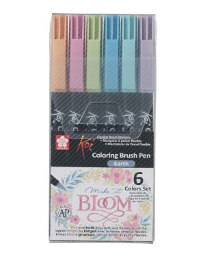 Colouring Brush Set – Bloom (6 Pens) – Koi