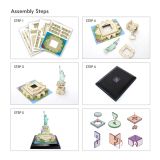 Statue Of Liberty USA 3D Puzzle Assembly Steps