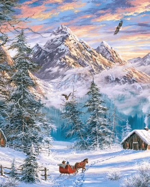 Mountain Christmas – 1000pce Castorland Puzzle