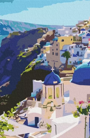 PBN Brushme Santorini LandScape