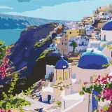 PBN Brushme Santorini LandScape