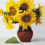 PBN Brushme Sunflowers