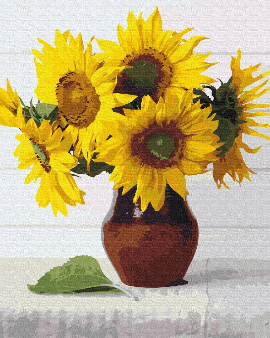 PBN Brushme Sunflowers