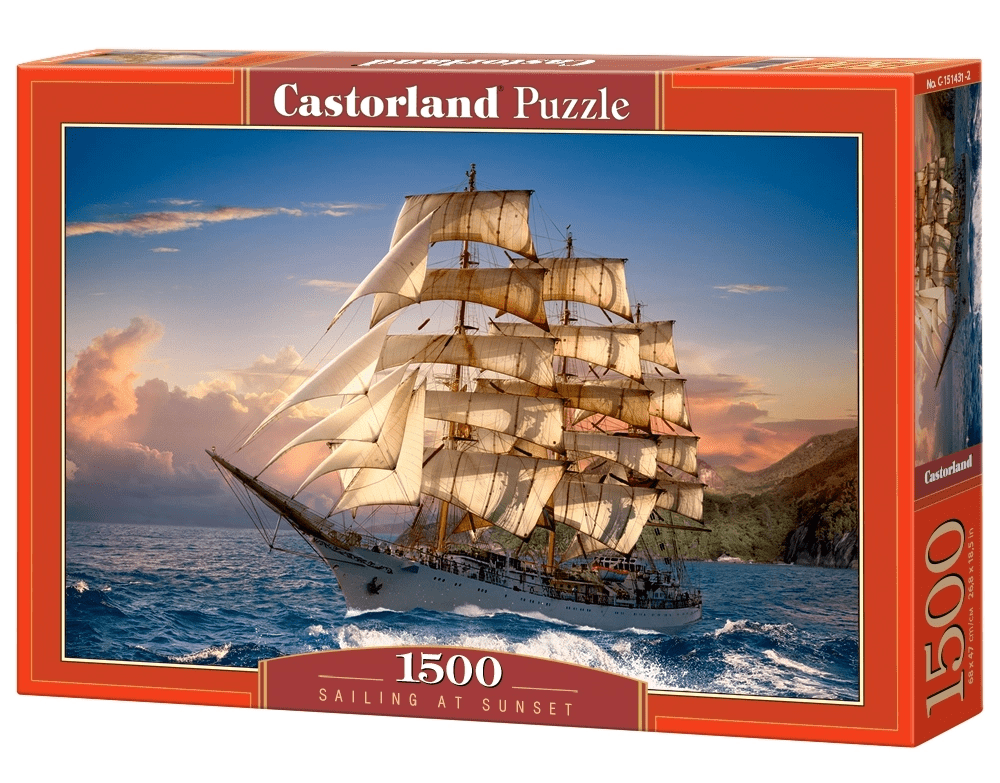 Sailing At Sunset Castorland Puzzle Box