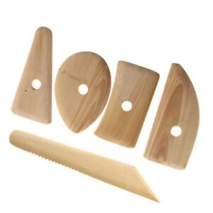 Wooden Potters Ribs 5pce Artmate