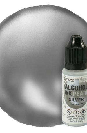 Alcohol Ink Pearl Silver