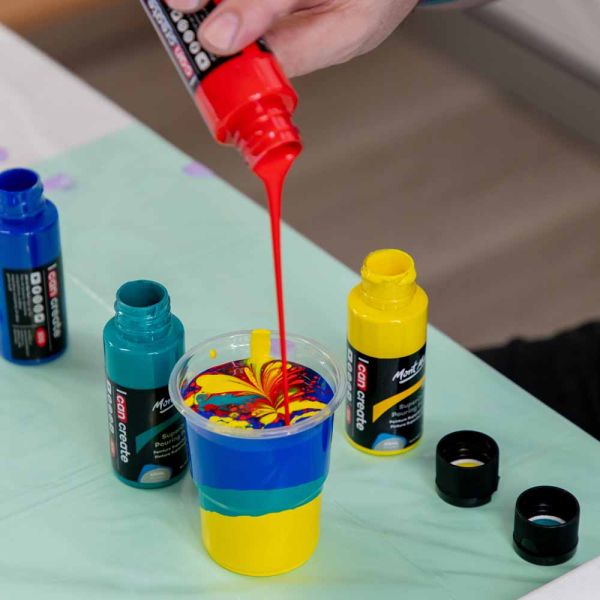 Mont Marte SuperCell Pouring Paint Kit Example