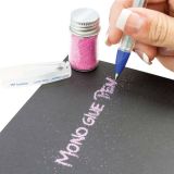 Tombow Mono Liquid Glue Pen Glitter Example