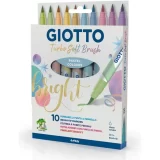 Giotto Turbo Soft Brush Tip – (10 Pens)