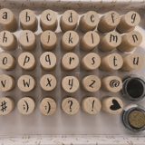 Candy Lowercase Letter Stamps