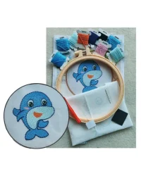W&M Punch Needle Kit – Dolphin