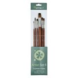 Prime Art Artists Brush Set 6 Pce