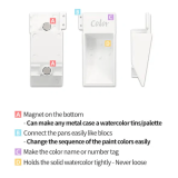 Mungyo Empty Magnetic Paint Pans Details