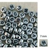 Beads ABC Flat round silver 7mm