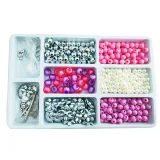 Beads Kit Pink and Lilac colours