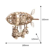 Airship measurements 3D wooden puzzle