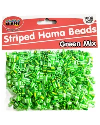 Hama Beads Green Striped