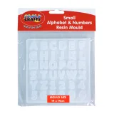 Small alphabet and number resin mould Crazy Crafts