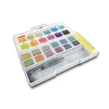Derwent Metallic Paint Pans open