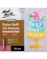 Extra Soft Oil Pastels Macaron Hues – 26pc – Mont Marte