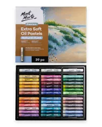 Extra Soft Oil Pastels Natural Hues – 26pc – Mont Marte