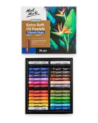 Extra Soft Oil Pastels Vibrant – 26pc – Mont Marte