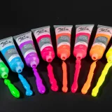 Fluoro Acrylic Paint Set colour examples