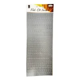 Peel off stickers ABC silver