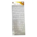 Peel off stickers ABC silver