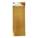 Peel off stickers ABC gold