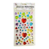 Rhinestones hearts assorted sizes and colours