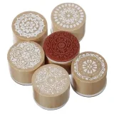 Round Mandala – Wooden Stamp Set