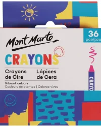 Wax Crayons 36pce Mont Marte