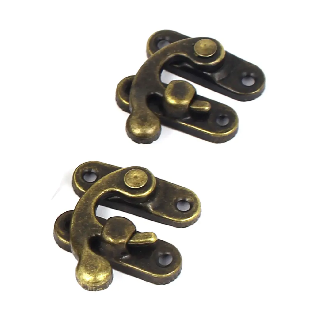 Box Clasps Antique Bronze 29x27mm