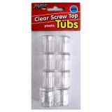 Clear screw top tubs 6ml