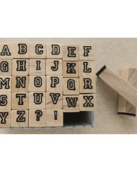 Mini Wooden Alphabet Stamp set – Upper Case